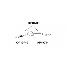 OP40709 VENEPORTE Труба выхлопного газа