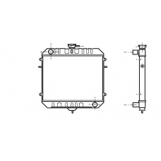 OL2075 AVA Радиатор, охлаждение двигателя