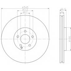 8DD 355 110-101 HELLA Тормозной диск