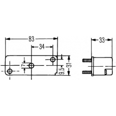 2KA 003 168-021 HELLA Фонарь освещения номерного знака; Фонарь освещения