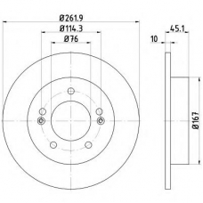 55400PRO PAGID Тормозной диск