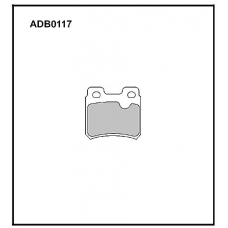 ADB0117 Allied Nippon Тормозные колодки