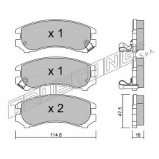 239.1 TRUSTING Комплект тормозных колодок, дисковый тормоз