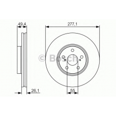 0 986 479 S09 BOSCH Тормозной диск