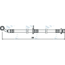 HOS3504 APEC Тормозной шланг