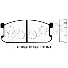 IBD-1508 IPS Parts Комплект тормозных колодок, дисковый тормоз