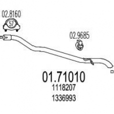 01.71010 MTS Труба выхлопного газа