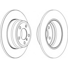 DDF1255-1 FERODO Тормозной диск