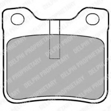 LP991 DELPHI Комплект тормозных колодок, дисковый тормоз