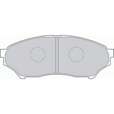 FDB1596 FERODO Комплект тормозных колодок, дисковый тормоз
