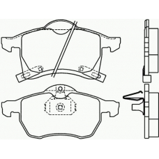 MDB1907 MINTEX Комплект тормозных колодок, дисковый тормоз