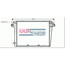 1408201 KUHLER SCHNEIDER Радиатор, охлаждение двигател