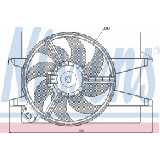 85031 NISSENS Вентилятор, охлаждение двигателя