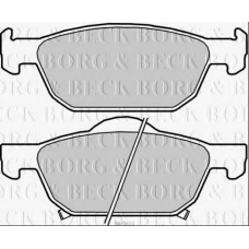 BBP2413 BORG & BECK Комплект тормозных колодок, дисковый тормоз