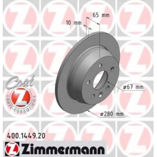 400.1449.20 ZIMMERMANN Тормозной диск