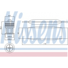 95490 NISSENS Осушитель, кондиционер