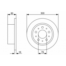 0 986 479 317 BOSCH Тормозной диск