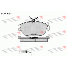 BL1032B1 FTE Комплект тормозных колодок, дисковый тормоз