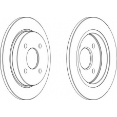 DDF281C-1 FERODO Тормозной диск