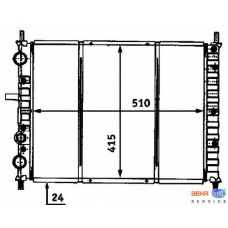 8MK 376 718-201 HELLA Радиатор, охлаждение двигателя