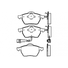 23392 206  0 5 T490 TEXTAR Колодки торм.пер. audi a3, tt, vw bora, golf, seat