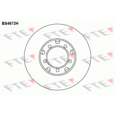 BS4672H FTE Тормозной диск
