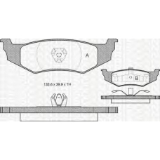 8110 10520 TRIDON Brake pads