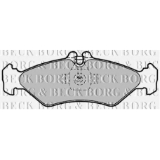 BBP1491 BORG & BECK Комплект тормозных колодок, дисковый тормоз