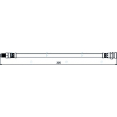 HOS3912 APEC Тормозной шланг