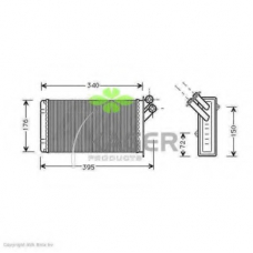 32-0022 KAGER Теплообменник, отопление салона