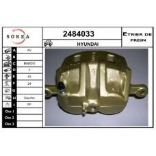 2484033 EAI Тормозной суппорт