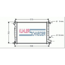 1813501 KUHLER SCHNEIDER Радиатор, охлаждение двигател