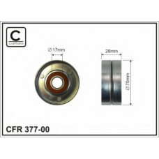 377-00 CAFFARO Натяжной ролик, поликлиновой  ремень