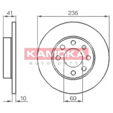 103208 KAMOKA Тормозной диск