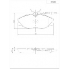 FBP4150 FI.BA Комплект тормозных колодок, дисковый тормоз