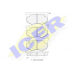180393 ICER Комплект тормозных колодок, дисковый тормоз