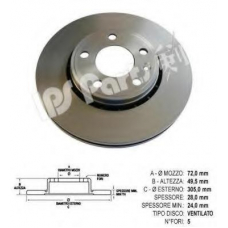IBT-1174 IPS Parts Тормозной диск