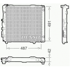 DRM17052 DENSO Радиатор, охлаждение двигателя