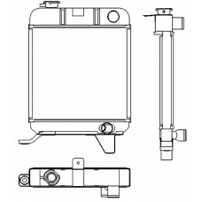 RA0210160 J. DEUS Радиатор, охлаждение двигателя