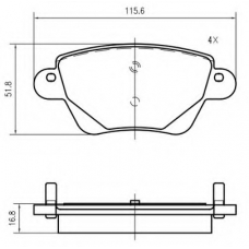 K629000 Vema Комплект тормозных колодок, дисковый тормоз