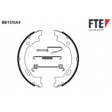 BB1335A6 FTE Комплект тормозных колодок, стояночная тормозная с
