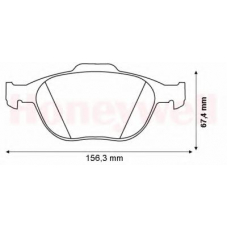 573085B BENDIX Комплект тормозных колодок, дисковый тормоз