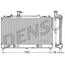 DRM44024 DENSO Радиатор, охлаждение двигателя