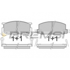 BP2285 BREMSI Комплект тормозных колодок, дисковый тормоз