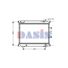 322003N AKS DASIS Радиатор, охлаждение двигателя