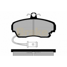 PA487 BRAKE ENGINEERING Комплект тормозных колодок, дисковый тормоз