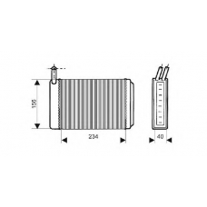 QHR2073 QUINTON HAZELL Теплообменник, отопление салона