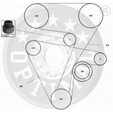 SK-1150 OPTIMAL Комплект ремня грм