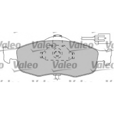 597170 VALEO Комплект тормозных колодок, дисковый тормоз