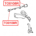 TO0109R VTR Сайлентблок верхнего рычага передней подвески, передний